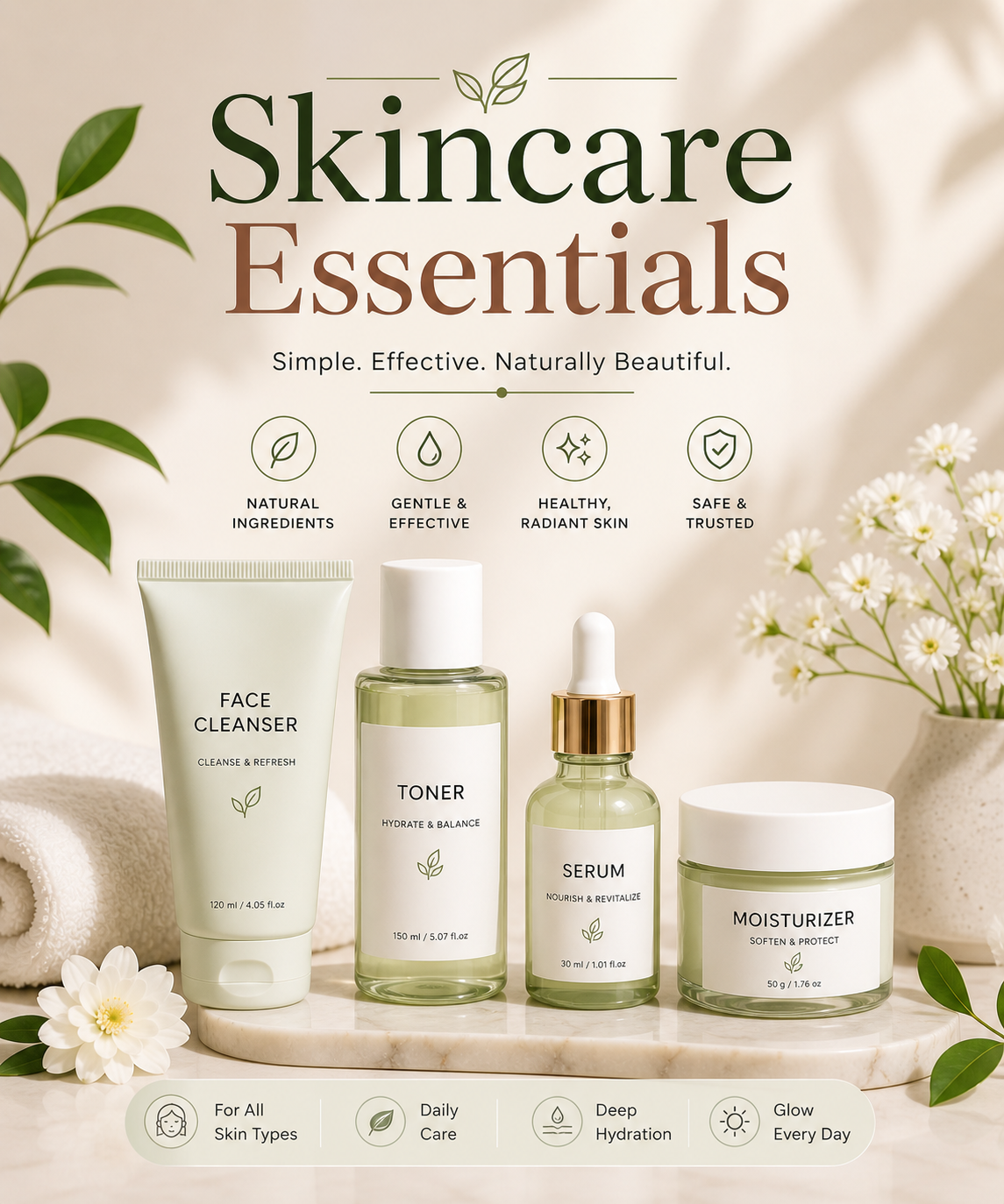 Home skincare essentials